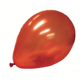 Balloner 27cm dia. Rød Metallic (100 stk)